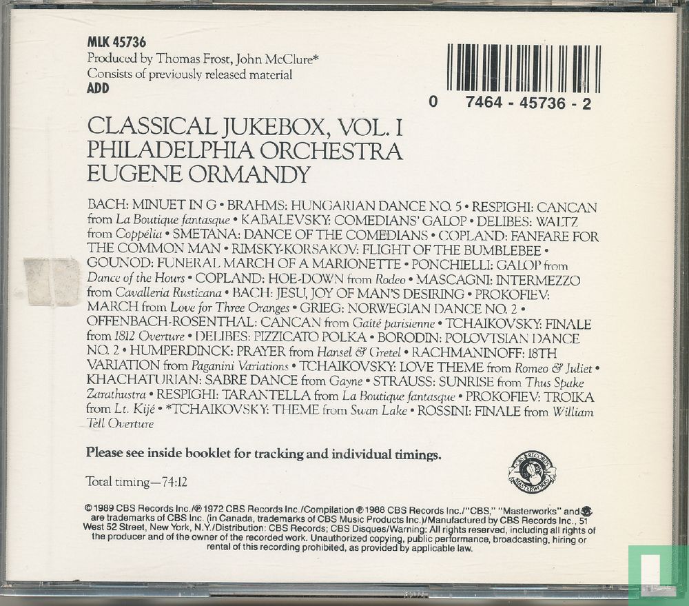 Classical Jukebox Vol. 1