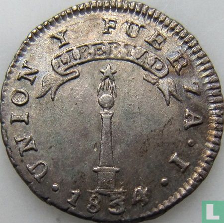 Chili ½ real 1834