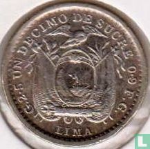 Équateur 1 decimo 1912