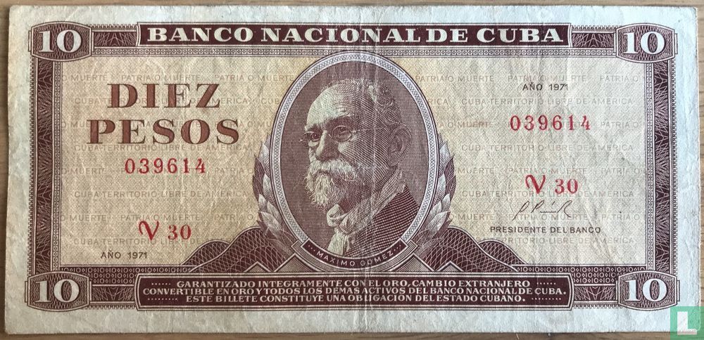 Cuba 10 pesos