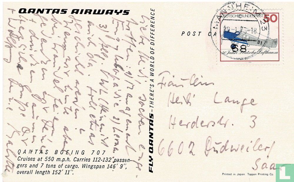 Qantas - Boeing 707