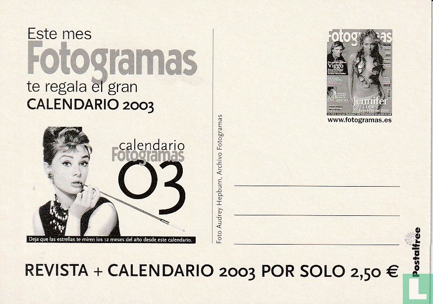 Calendário 2003