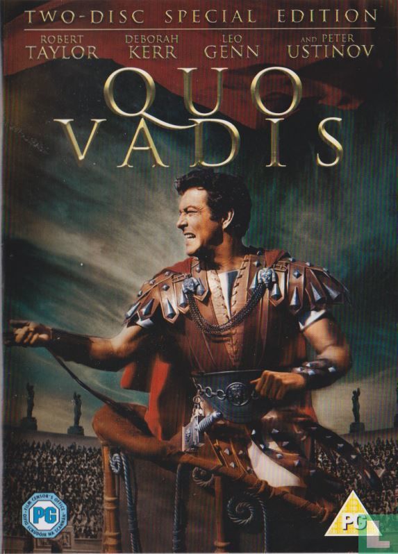 Advertising postcard for the movie “Quo Vadis” (MGM, 1951)…