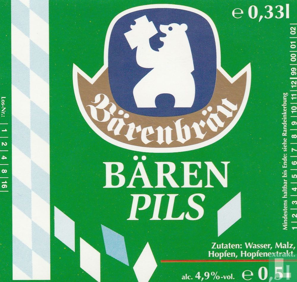 Bären Pils (1999) - Bärenbrau Joh. Rocher, Nesselwang - LastDodo