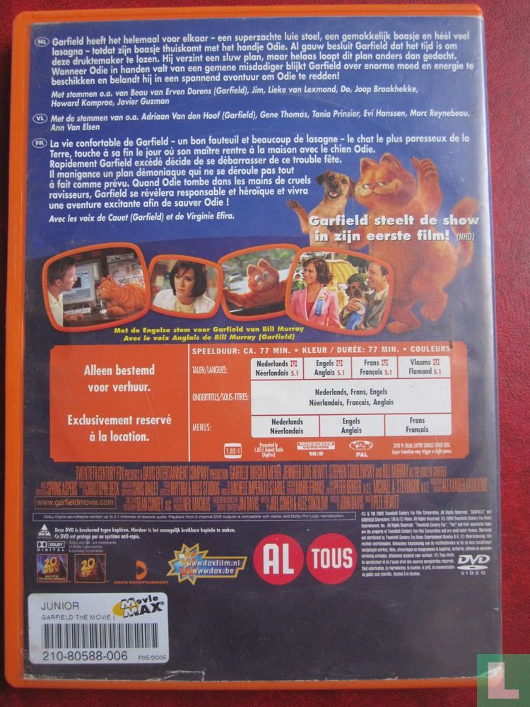 Garfield - The Movie DVD 1 (2004) - DVD - LastDodo