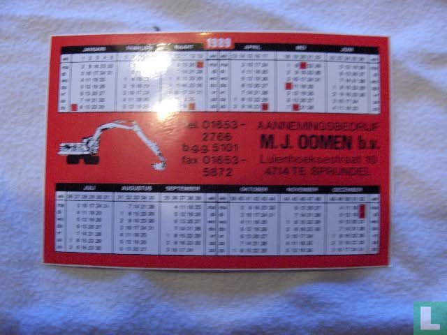 M.J.Oomen kalender