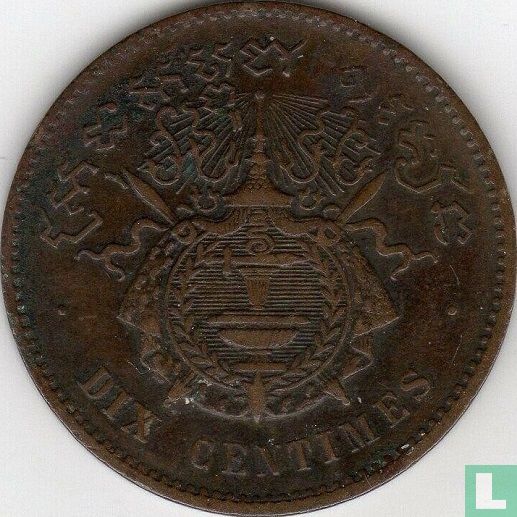 Cambodge 10 centimes 1860