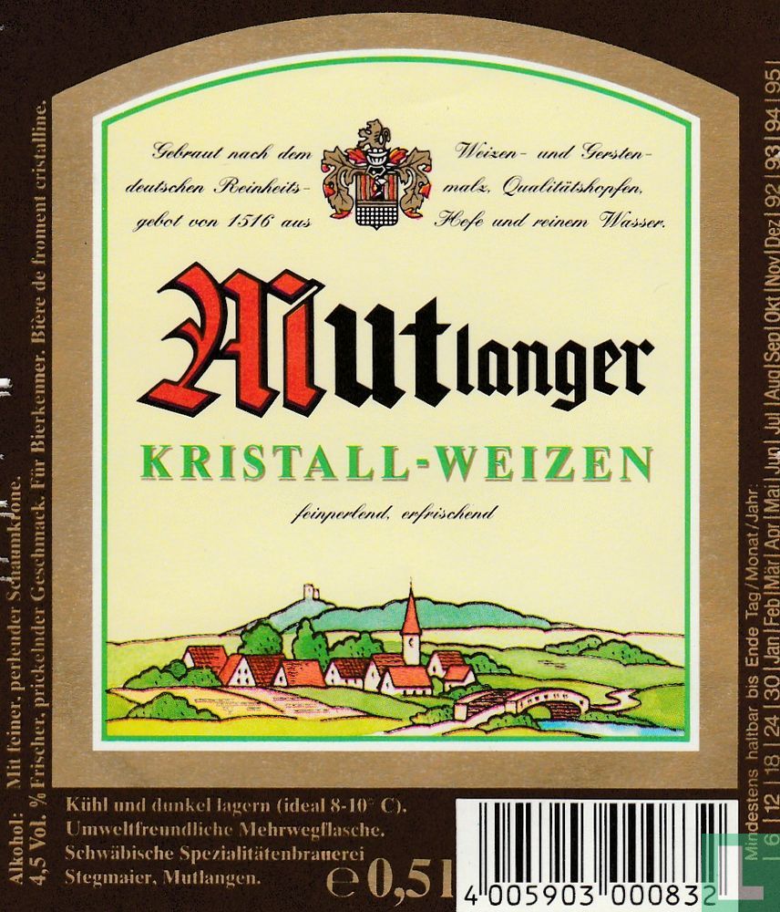 Mutlanger Kristall Weizen