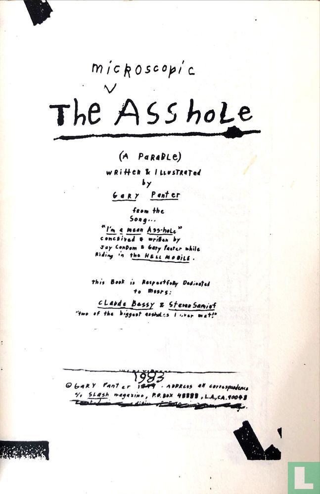 The Microscopic Asshole  