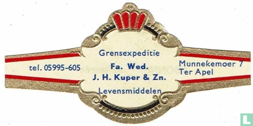 Grensexpeditie Fa. Wed. J.H. Kuper & Zn. Levensmiddelen - tel. 05995-605 - Munnekemoer 7 Ter Apel
