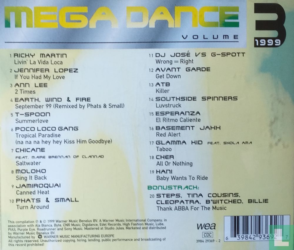 Mega Dance 1999 Volume 3