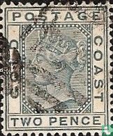 Queen Victoria 2 (1884) - Gold Coast - LastDodo