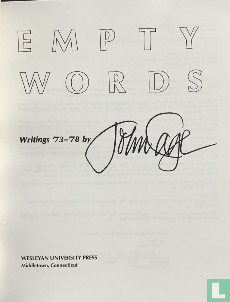 Empty Words