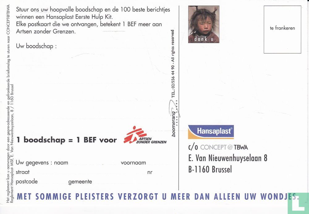 0994b - Hansaplast / Artsen Zonder Grenzen