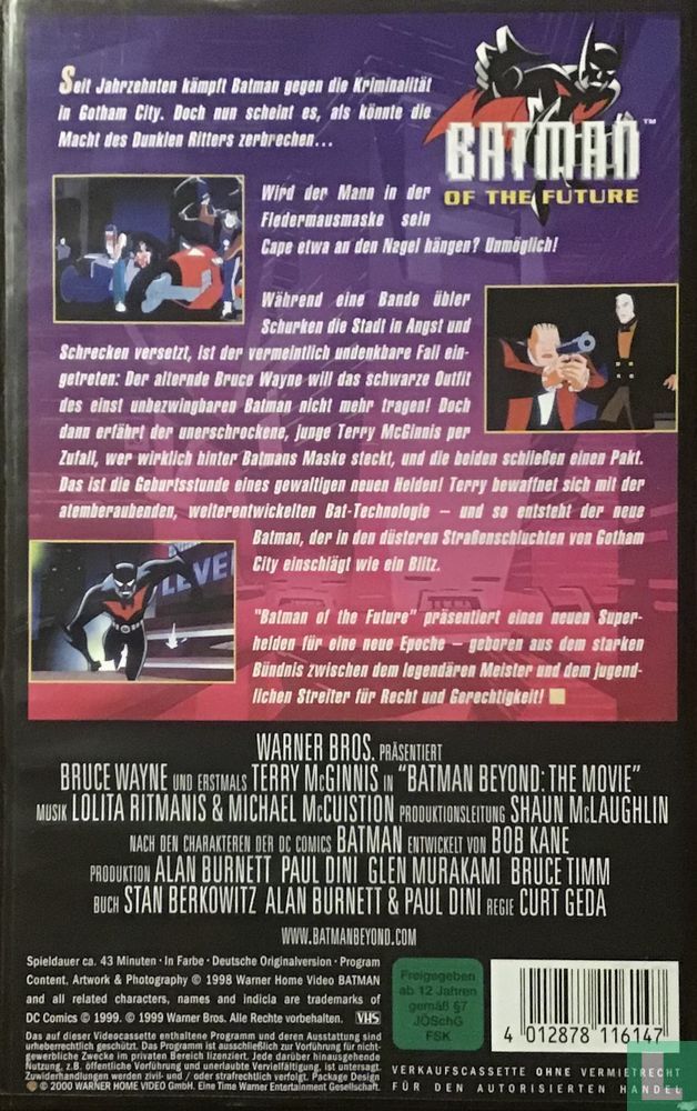 Batman of the Future VHS (1999) - VHS video tape - LastDodo