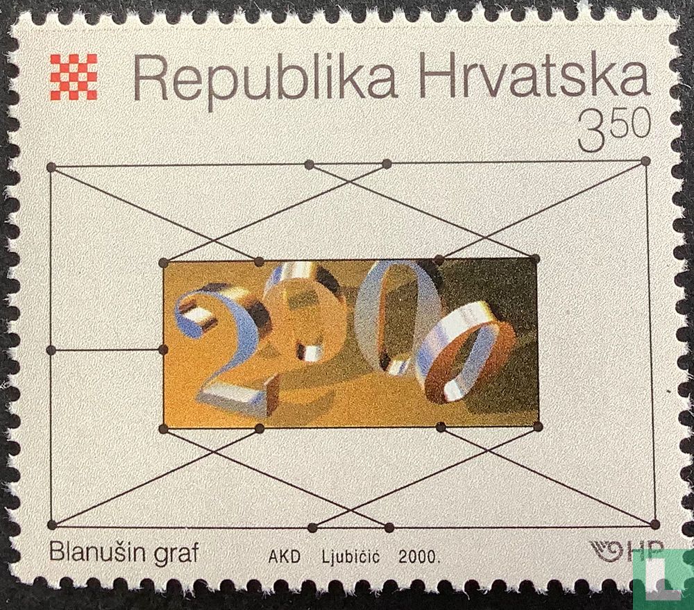 International year of mathematics 3,50 (2000) - Croatia - LastDodo