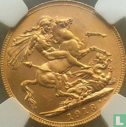 Australië 1 sovereign 1918 (P)