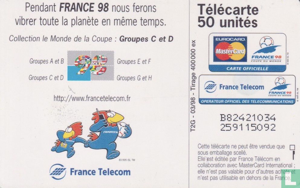 France'98 Groupes C et D