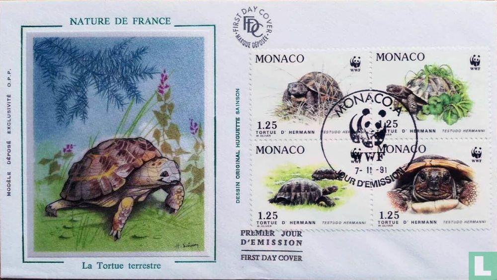 Hermann's Tortoise (1991) - Monaco - LastDodo