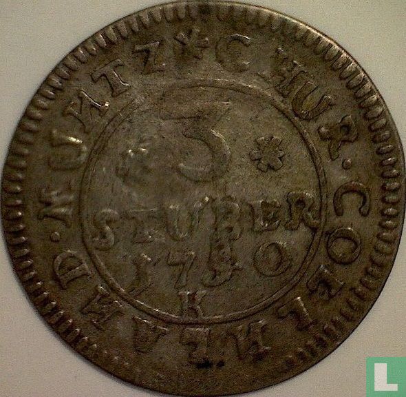 Cologne 3 stüber 1750 (K)