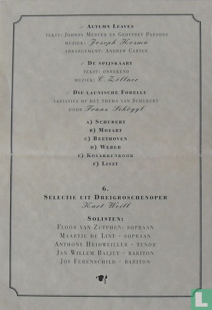 Welling Nieuwjaarsgala programma