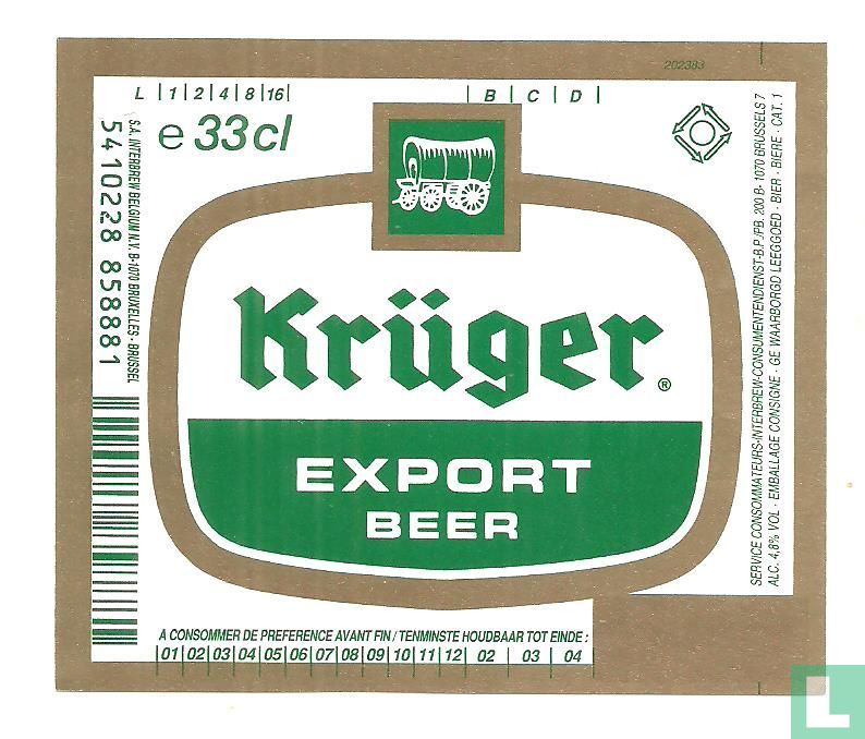 Kruger export beer