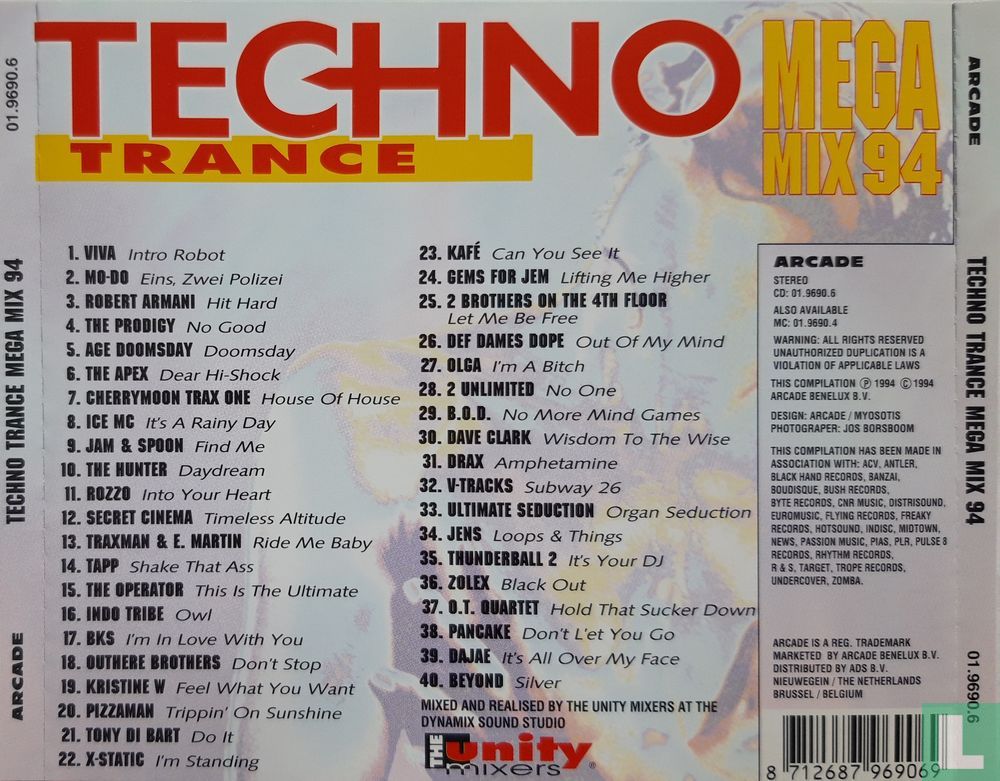 Techno Trance Mega Mix 94
