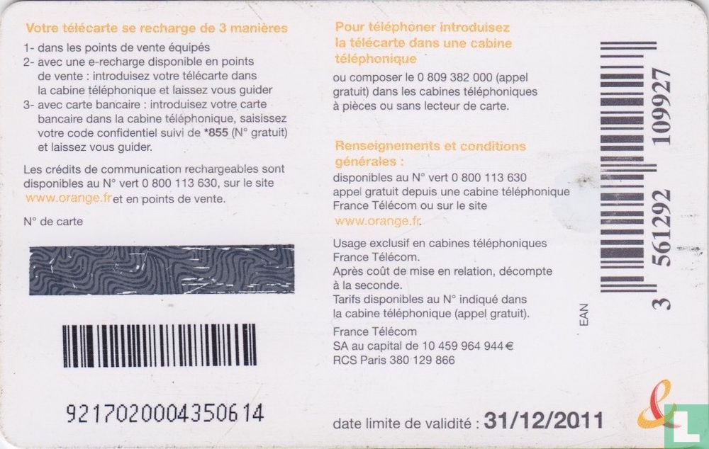 Télécarte 7€ 50