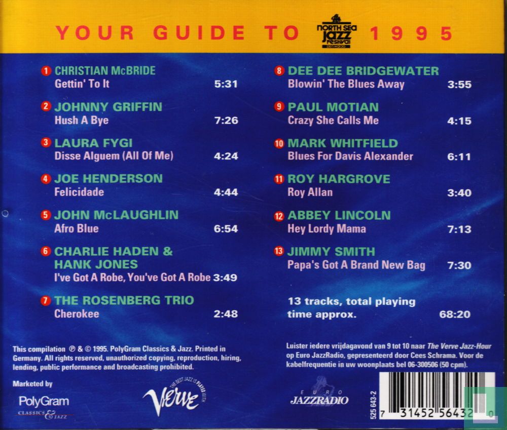 Your Guide to the North Sea Jazz Festival 1995