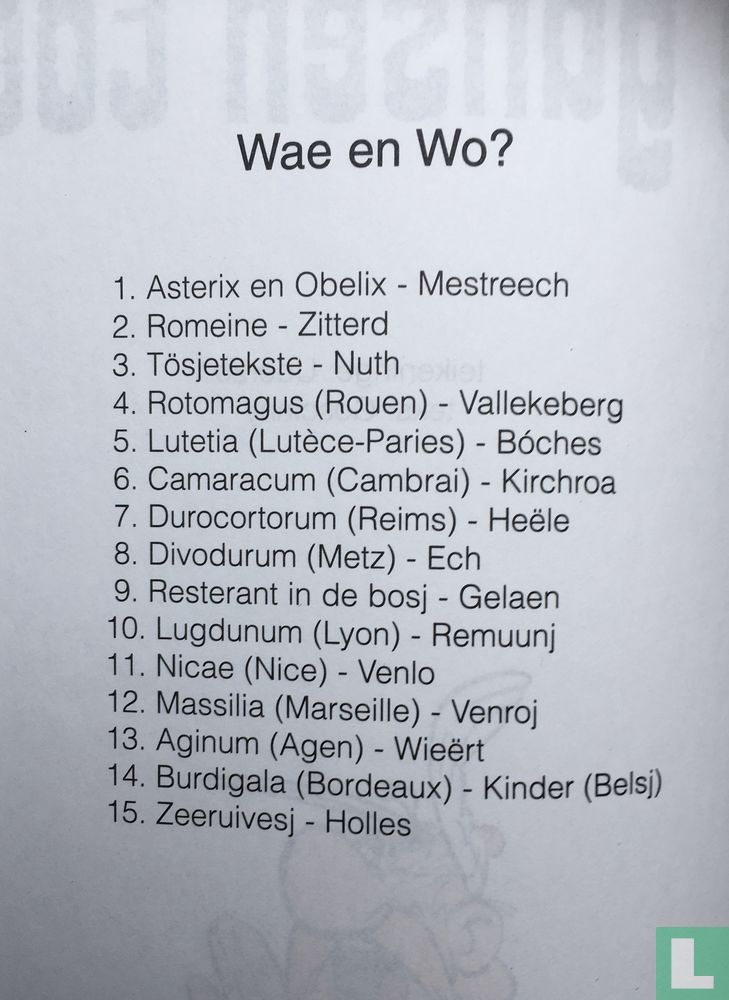 'ne gansen toer...