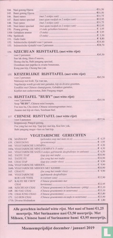 Chinees Specialiteiten Restaurant Ruby