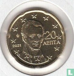 Grèce 20 cent 2021