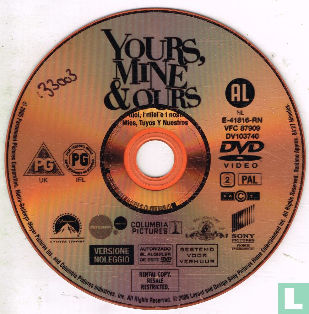 Yours Mine \u0026 Ours DVD (2006) - DVD - LastDodo, image size:984x1000