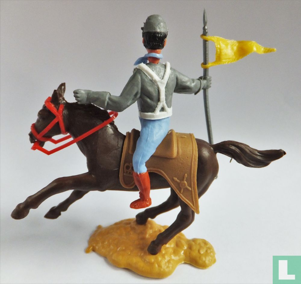 Konföderierter Soldat zu Pferd
