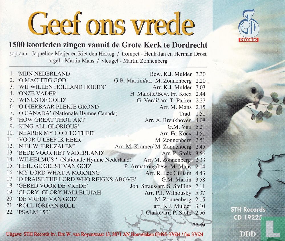 Geef ons vrede