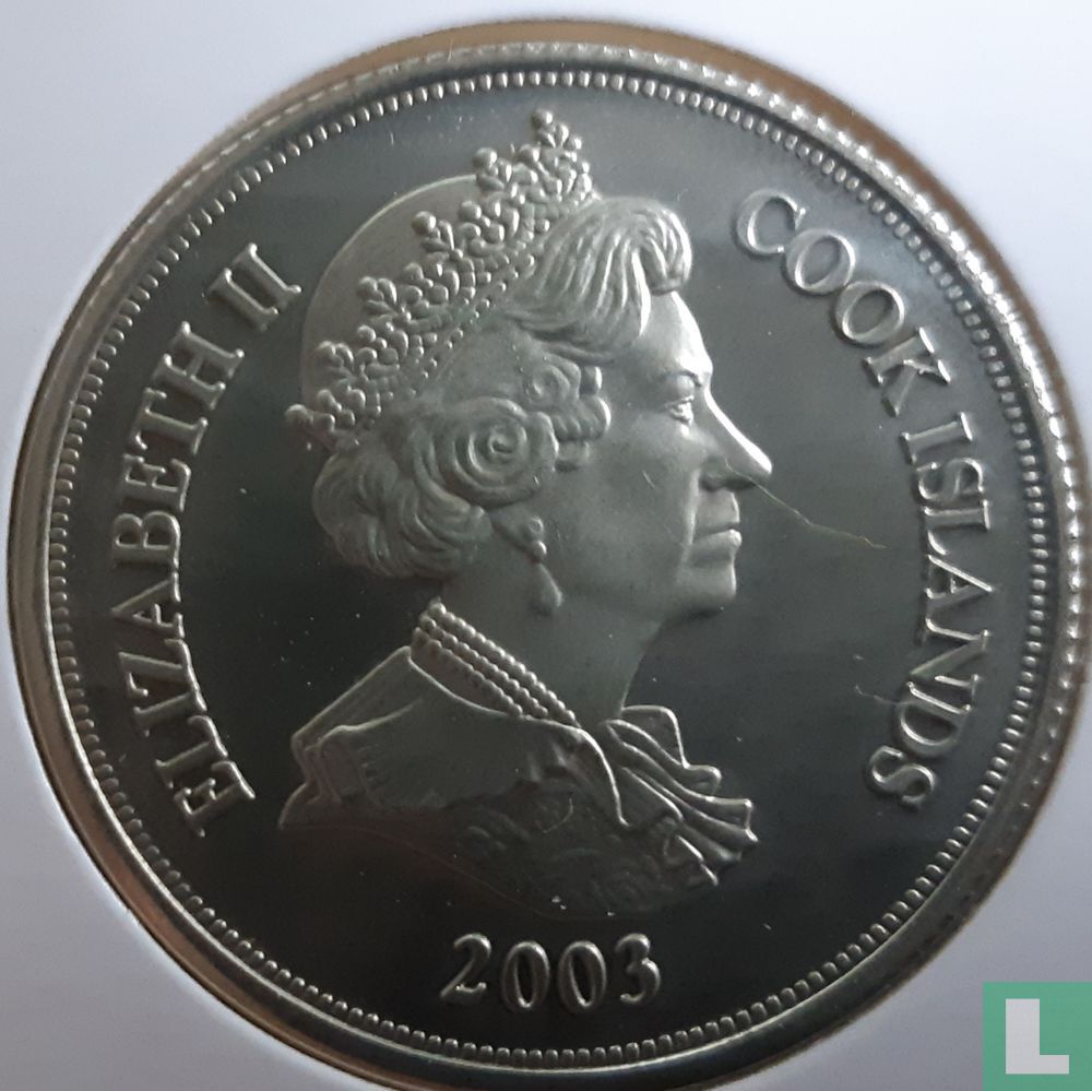 Cook-Inseln 1 Dollar 2003 "First anniversary of the euro - 500 euro banknote"