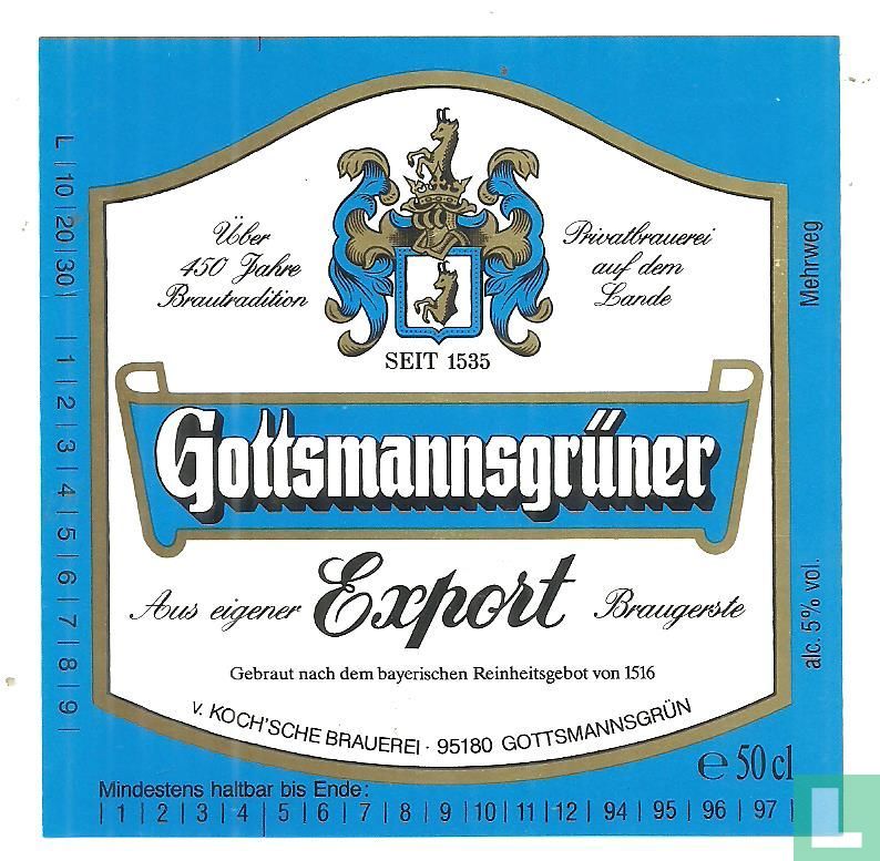 Gottsmannsgrüner Export