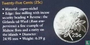 Malta 25 Cent 1998