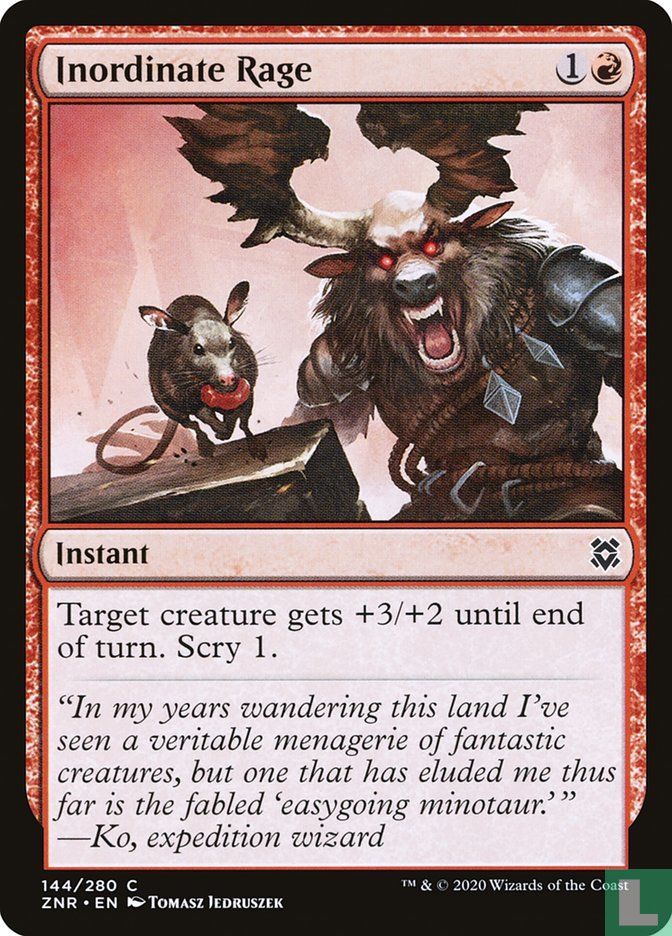 Imptent Rage Inordinate Rage 144/280 (2020) - 2020) Zendikar Rising - LastDodo