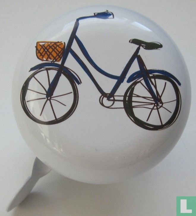 Blauwe damesfiets