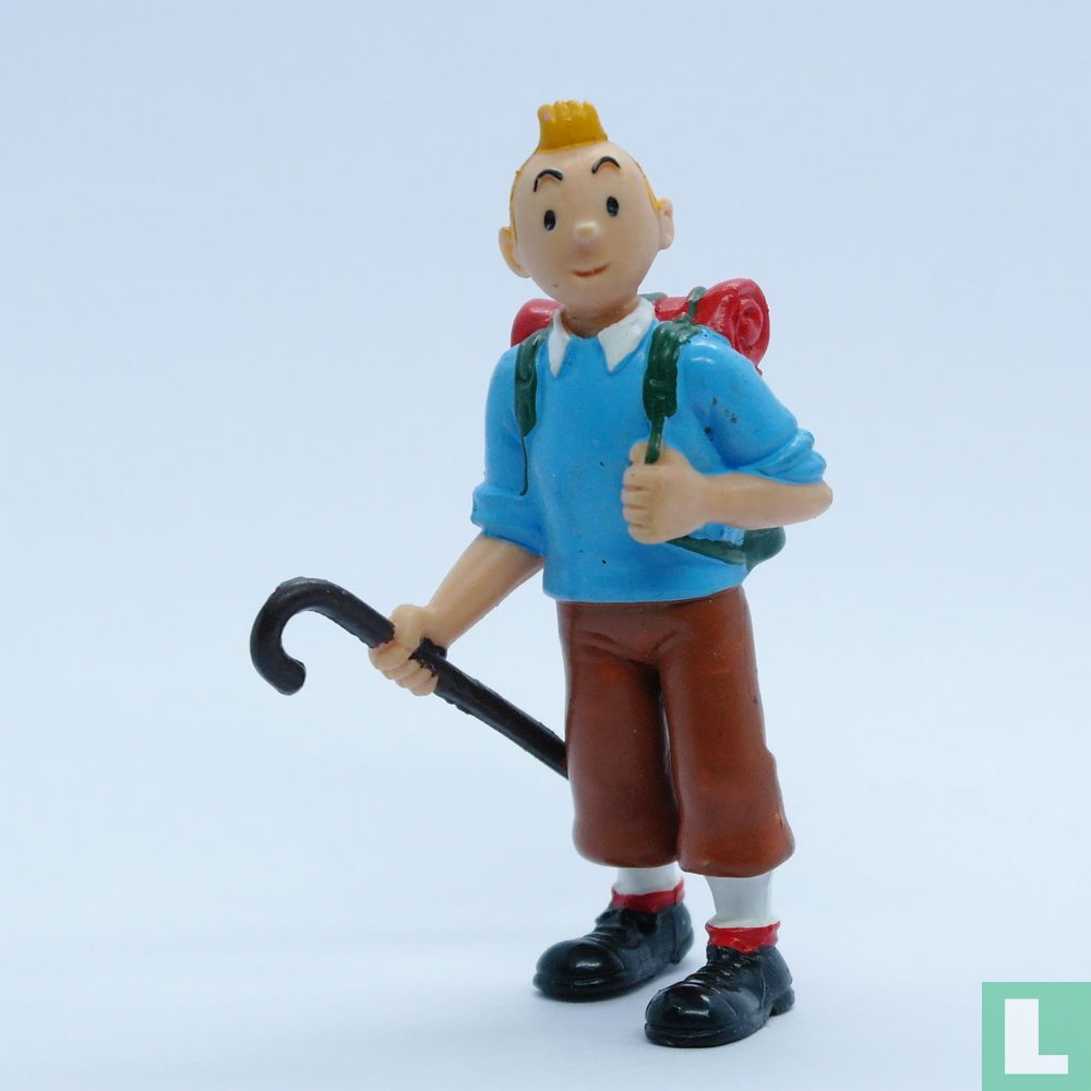 Tintin avec canne