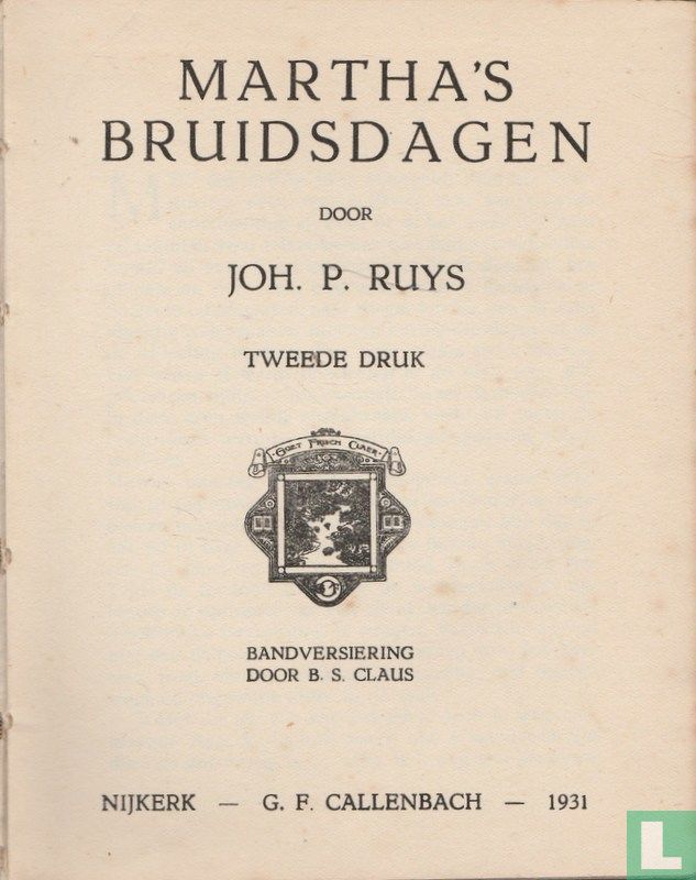 Martha's bruidsdagen