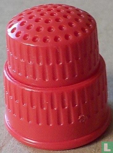 [Uitschuifbare vingerhoed - Plastic - rood]