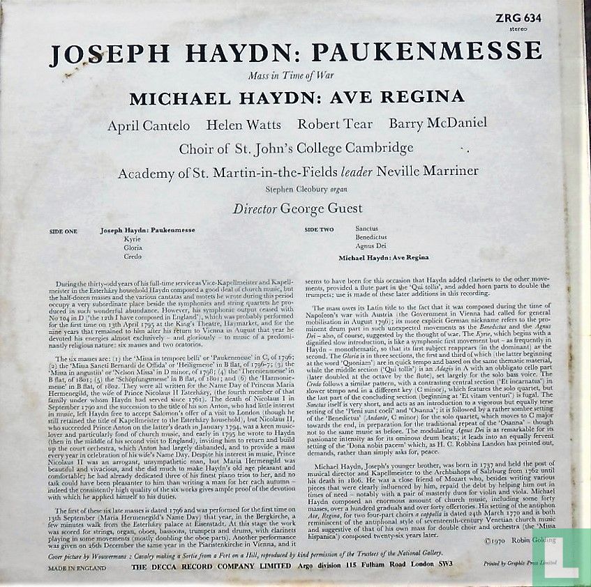 paukenmesse J. Haydn