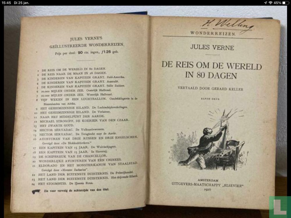 De reis om de wereld in 80 dagen (1916) - Verne, Jules - LastDodo