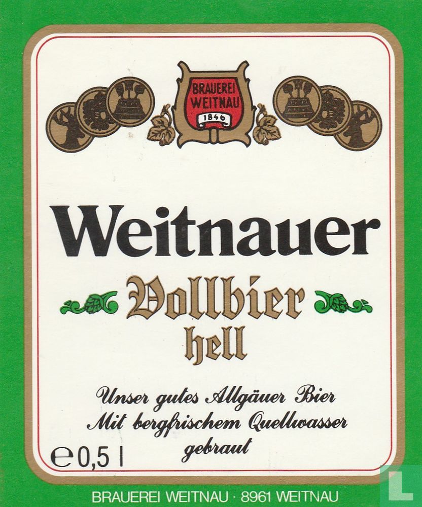 Weitnauer Vollbier Hell