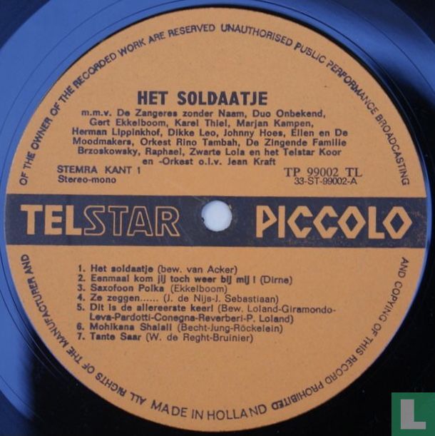 Het soldaatje en nog andere Hollandse Hits!