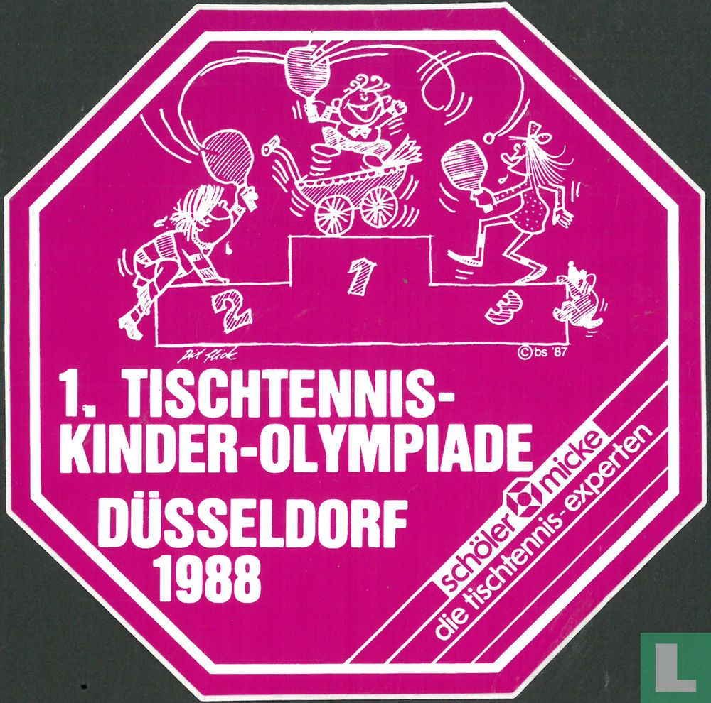 1.Tischtennis Kinder-olympiade Düsseldorf 1988 1 (1988) - Schöler Micke