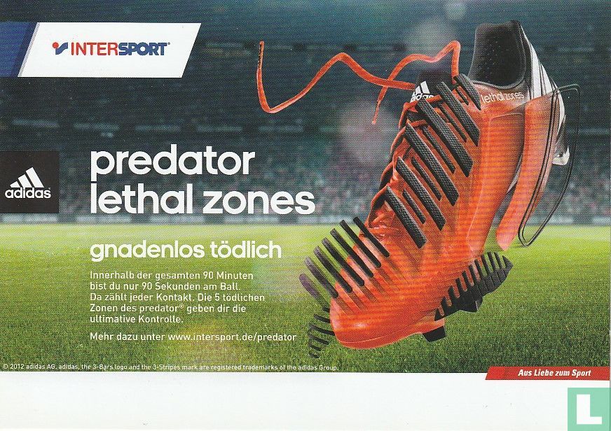 moeder Evalueerbaar Sloppenwijk Intersport - Adidas predator lethal zones - Adidas - LastDodo