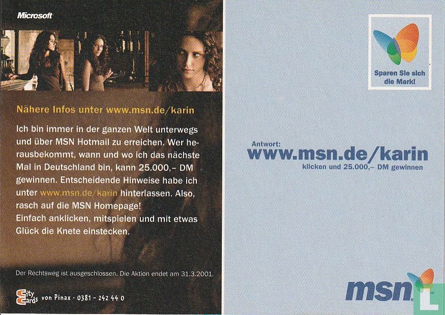 Microsoft MSN Karin Pinax CityCards LastDodo